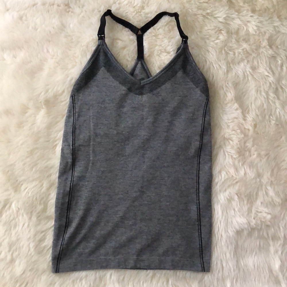 Gilligan&O’MalleyMaternity Tank Gray/Black…